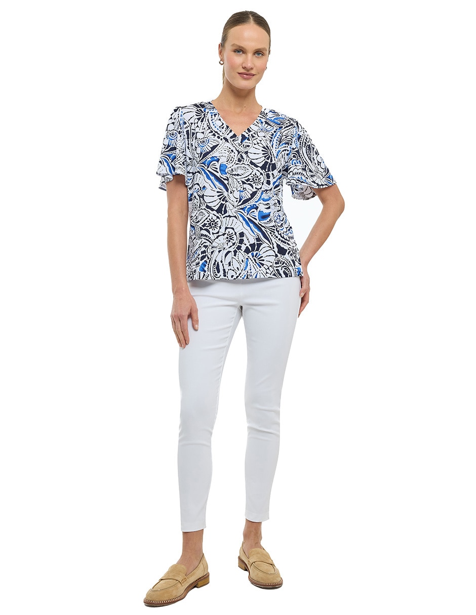 Blusa manga corta para mujer 4