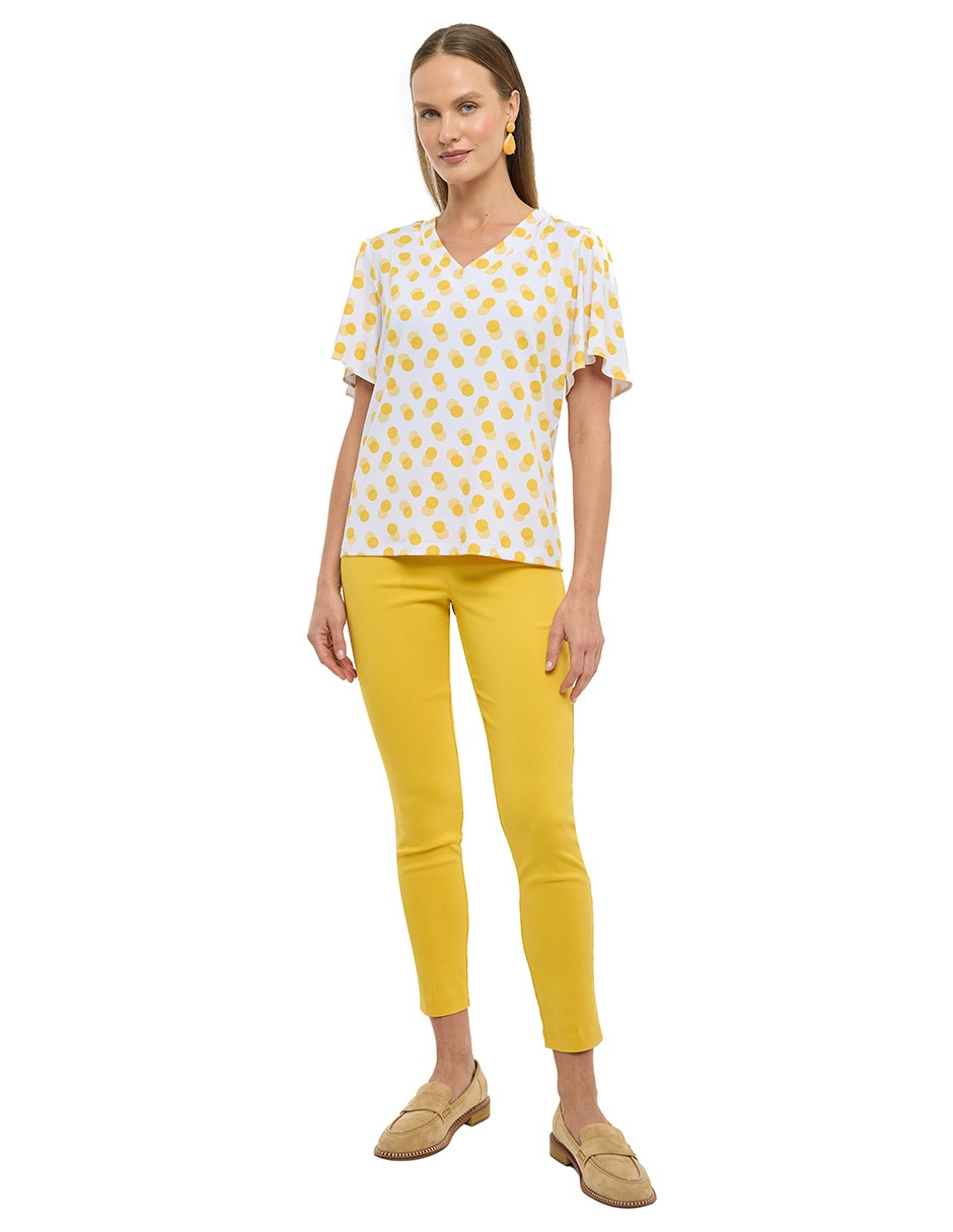 Blusa manga corta para mujer 4