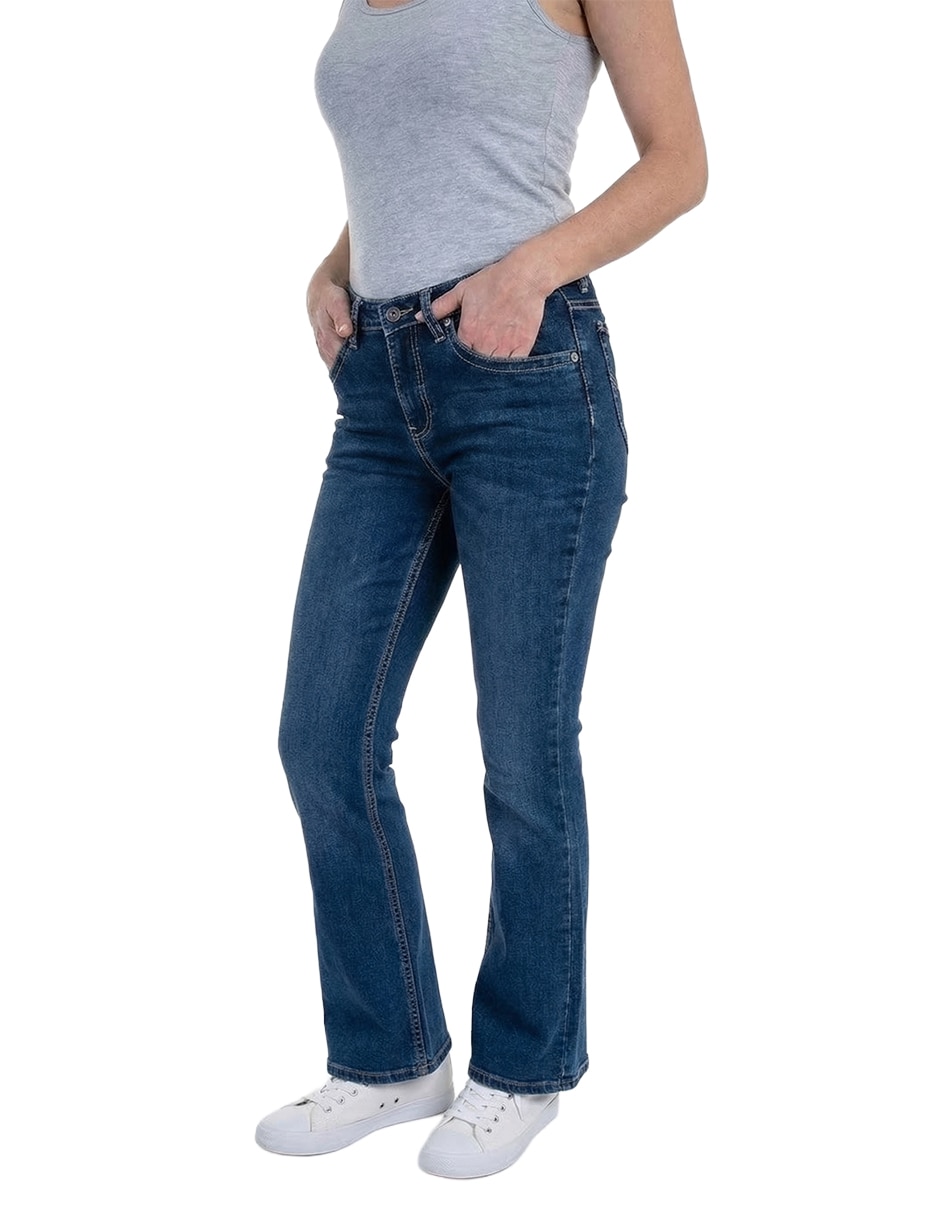 Jeans flare cintura baja para mujer Jeans flare cintura baja para mujer
