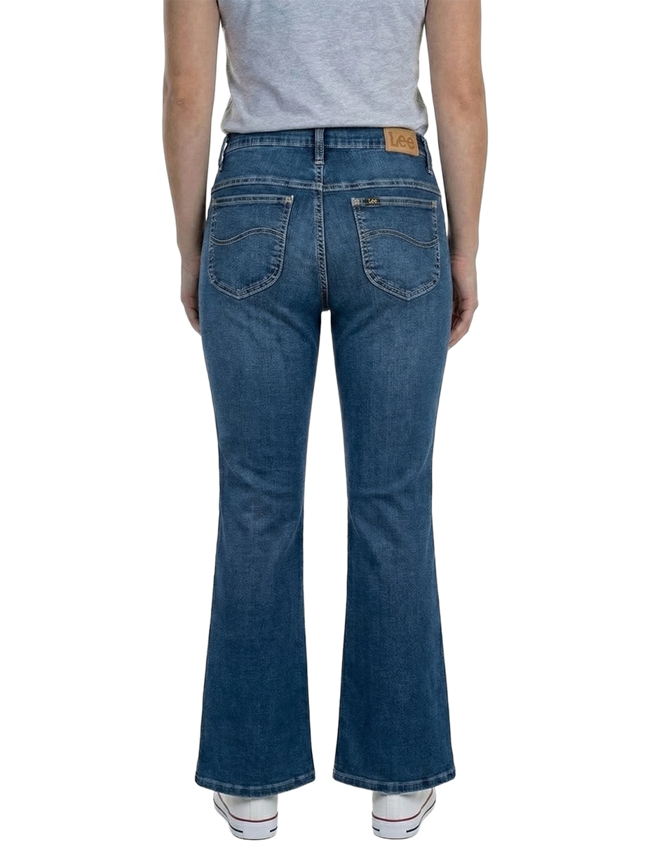 Jeans flare cintura baja para mujer 3