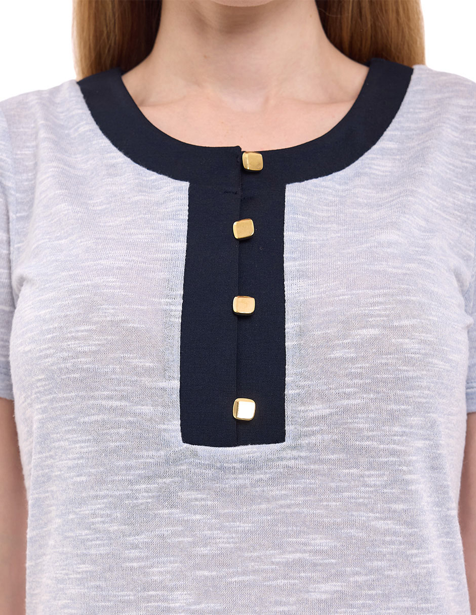 Blusa manga corta para mujer 4