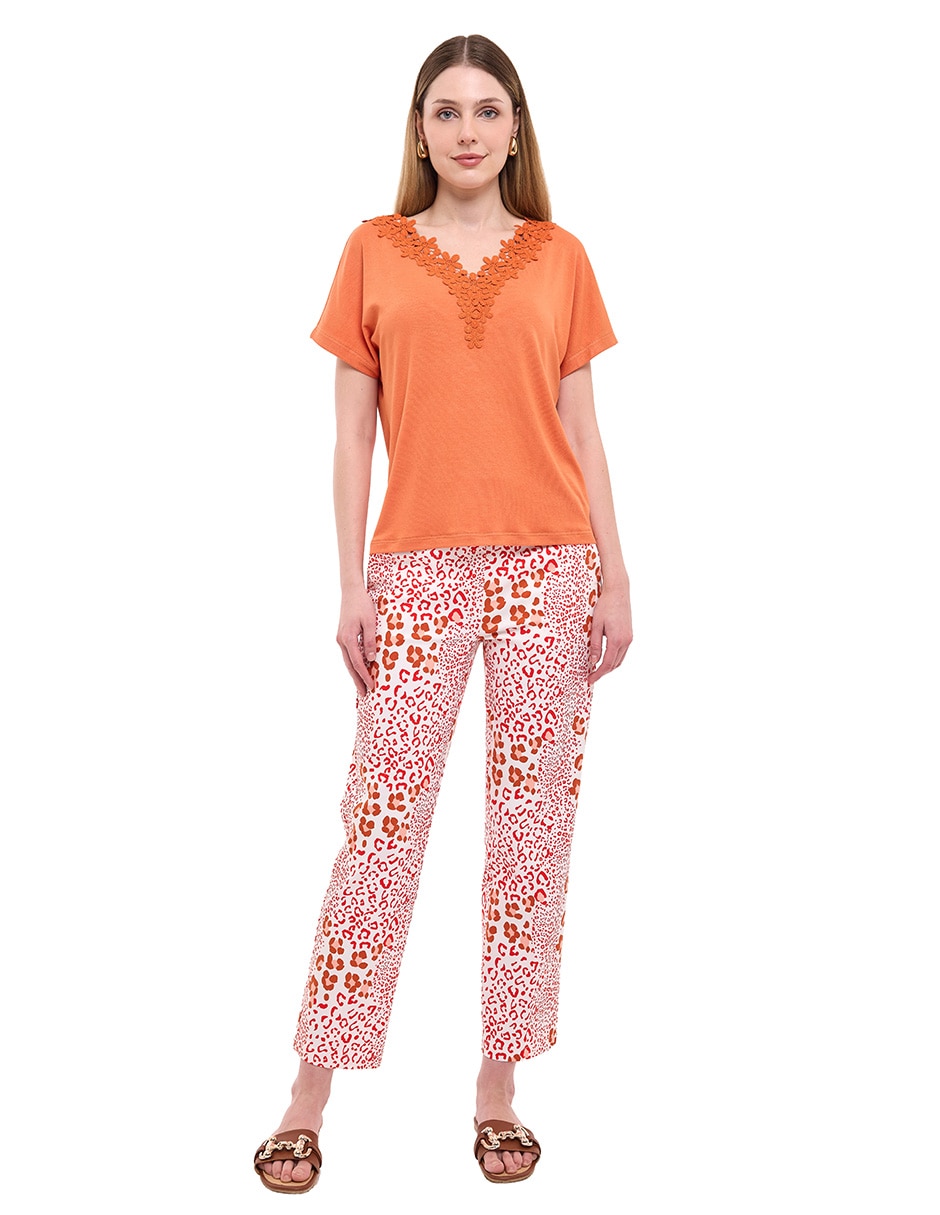 Blusa manga corta para mujer 3