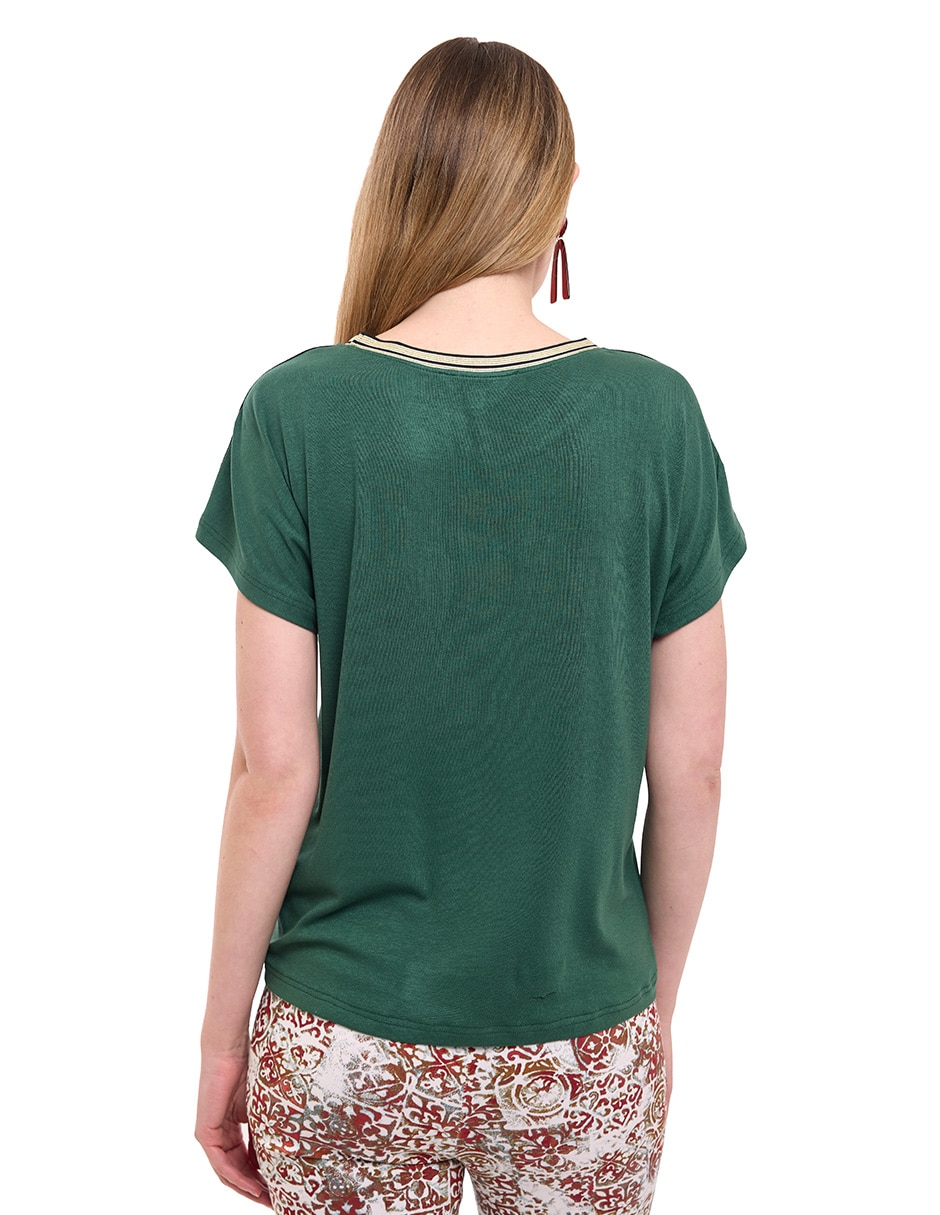 Blusa manga corta para mujer 2
