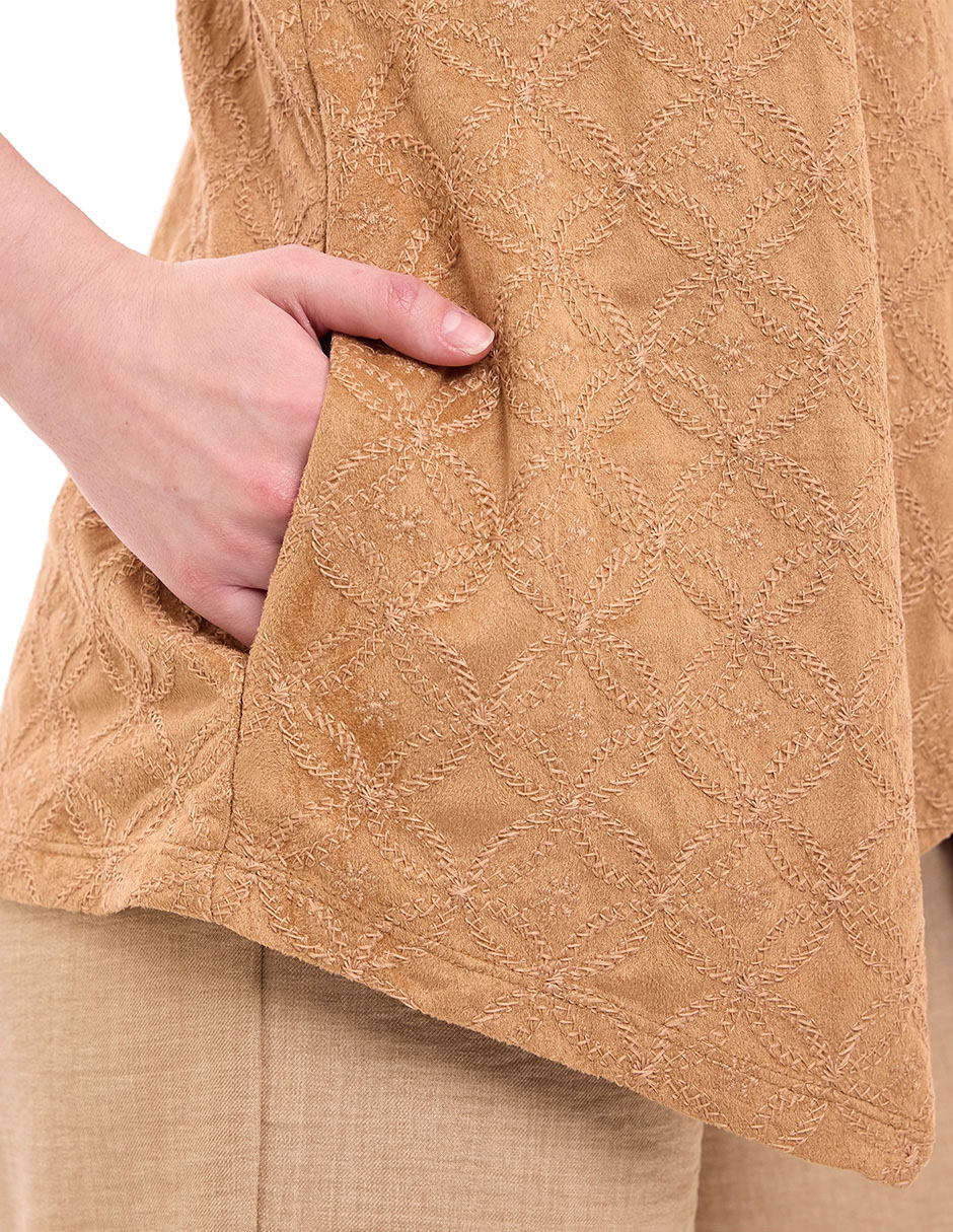 Chaleco de suede para mujer 4
