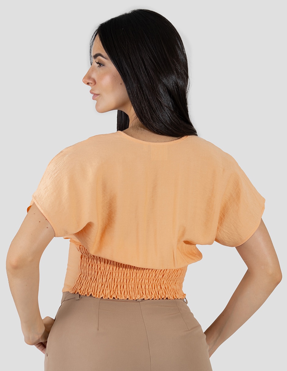 Blusa manga corta para mujer 4
