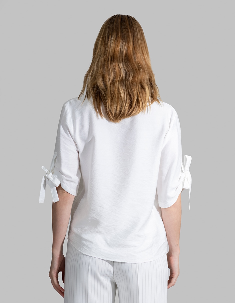 Blusa manga al codo para mujer 2