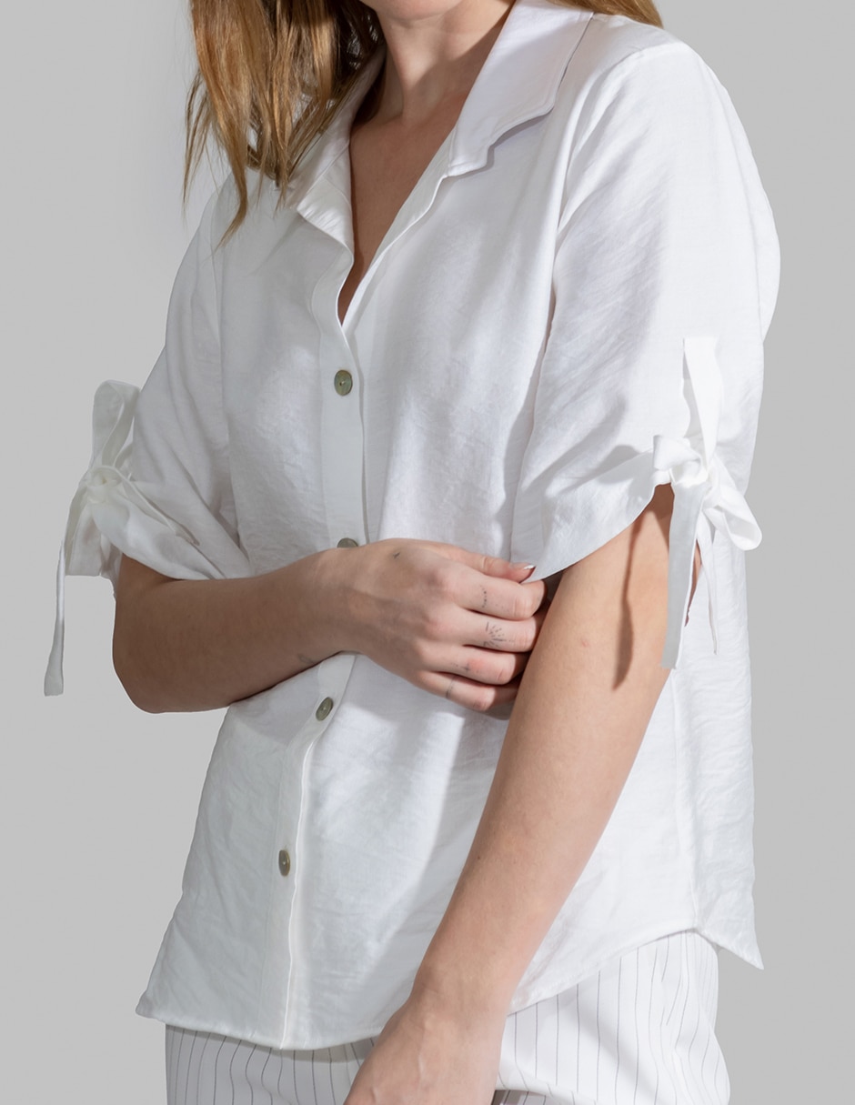 Blusa manga al codo para mujer 3