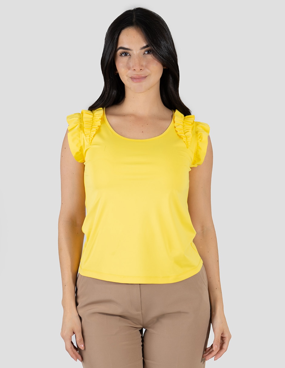 Blusa sin manga para mujer